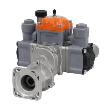 Gearbox side of Comet BPX 25 pump.